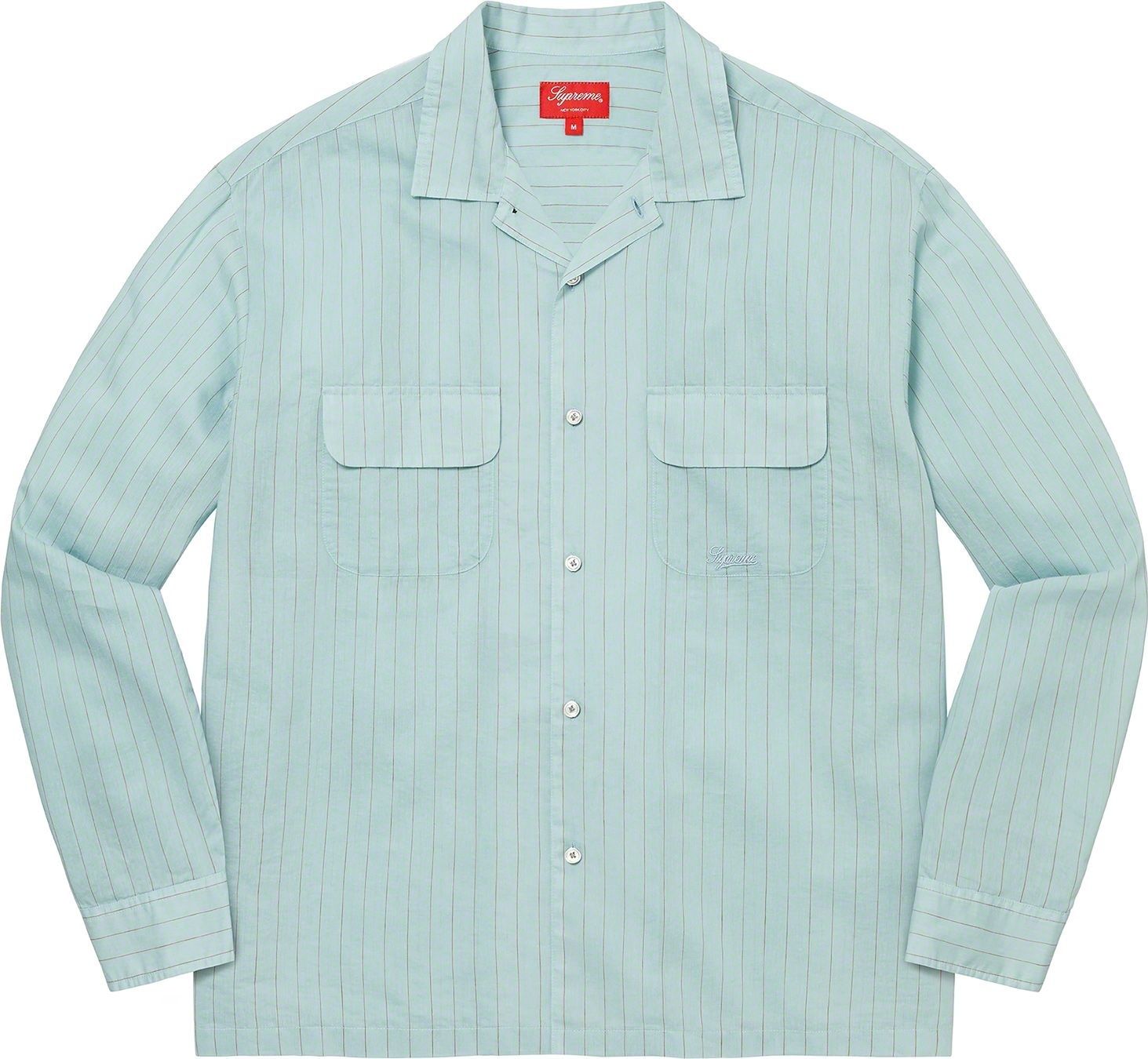 Pinstripe Linen Shirt view 8